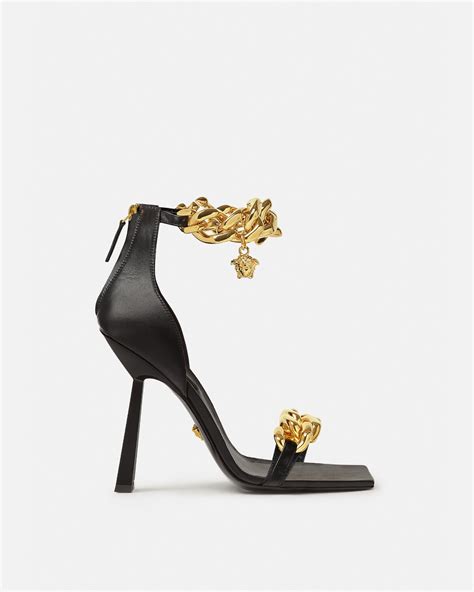 versace heeled gladiator sandals|versace high heel sandals.